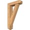 Ekena Millwork Traditional Arts and Crafts Smooth Bracket w/ Offset Brace, Western Red Cedar, 5 1/2"W x 20"D x 32"H BKT0604X20X32TRA03SWR - alternate 1